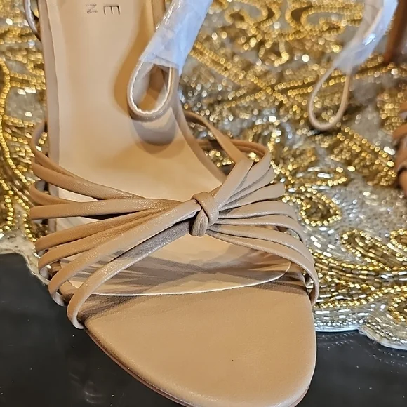 Journee Collection Tan Strappy Sandals - Picture 5 of 8
